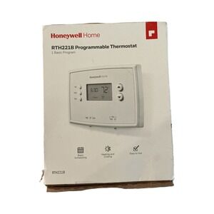 Honeywell Home RTH221B Programmable Thermostat 1 Week‎ Basic Program White